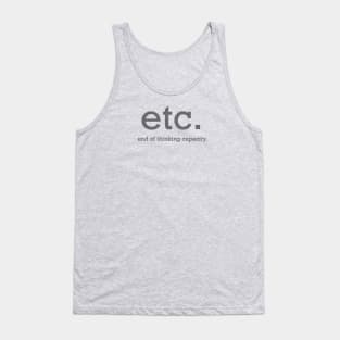 Etc. Tank Top